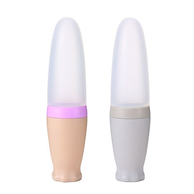 購入 フタル酸塩BPAの乳液の自由なシリコーンの赤ん坊のTeetherのスプーンの供給びん中型の流れ online manufacture