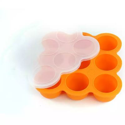 購入 9キャビティ シリコーンの赤ん坊の皿の半分球BPAの自由な吸引の供給の版 online manufacture