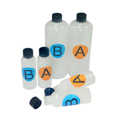 購入 透明なシリコーン ゴムの液体小さいびんの因数の食品等級2部の online manufacture