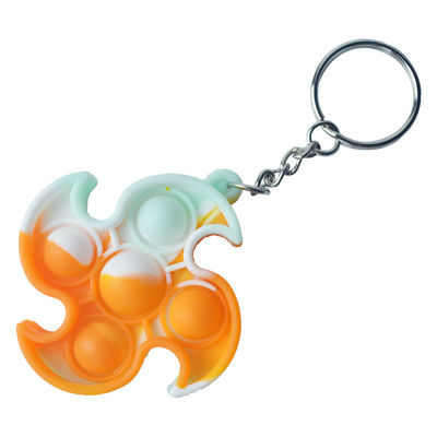 風車の子供の教育おもちゃの圧力救助のKeychainの泡破裂音の落着きのなさのおもちゃ