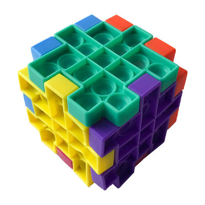 3D子供の教育おもちゃのPoppitの無限立方体の落着きのなさのおもちゃは色をカスタマイズした