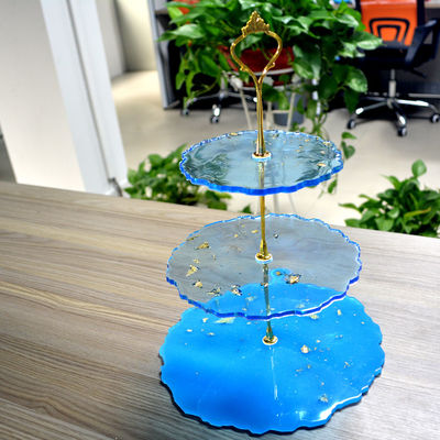 コースター3つの層はケイ素樹脂のコースター型のあたりのケーキの装飾を形成する
