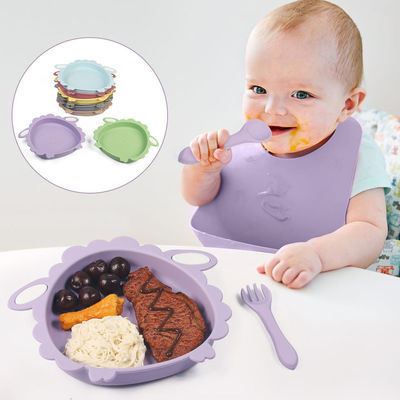 ヒツジはシリコーンが幼児のための引き離す供給を導いた安全な乳児食の版の赤ん坊を分けた