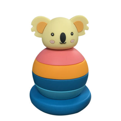 パーソナライズ可能な教育用 シリコン スタッキングブロック マッチスタック ゲームブロック モンテッソーリ 玩具