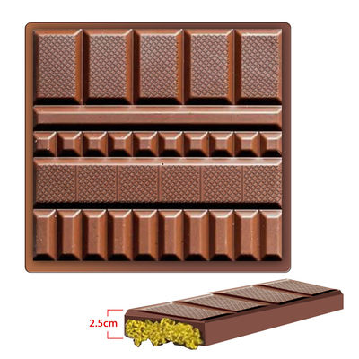 MHC プラスチック クリスマス チョコレート 模具 ジオメトリック ビッグ バー ディープ ドバイ チョコレート バー 模具